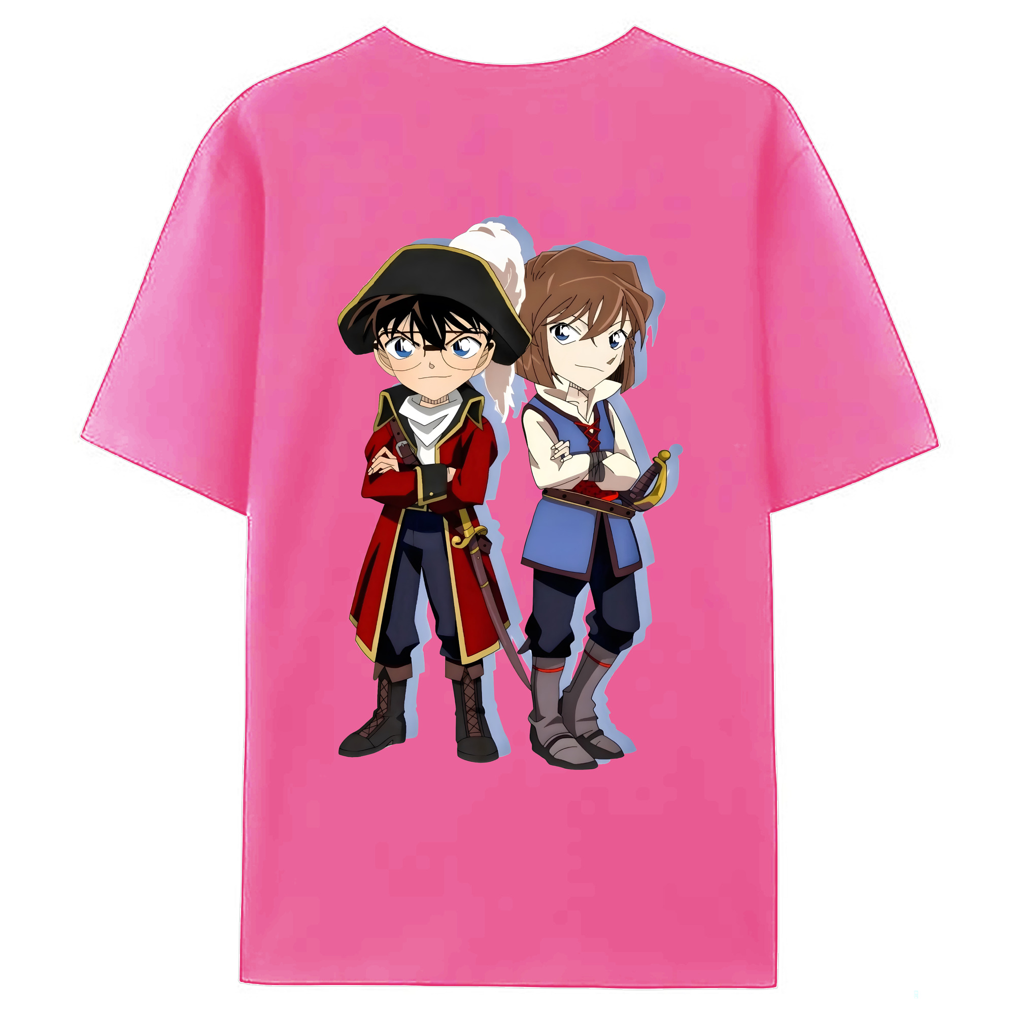 （画像用） 名探偵コナン 灰原 哀 はいばら あい Detective Conan Anita Hailey、Vi Graythorn Haibara Ai レディース半袖Tシャツ(バックプリント)